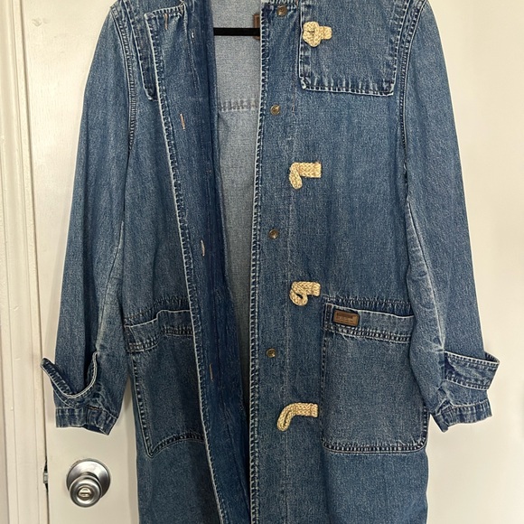 Vintage Ralph Lauren Hooded Denim Chore Jacket - Picture 4 of 8
